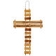 Cross with Our Father prayer in olive wood 40 cm s1
