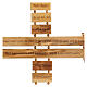 Cross with Our Father prayer in olive wood 40 cm s2