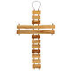 Cross with Our Father prayer in olive wood 40 cm s5