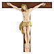 Dark ash wood crucifix with resin body 40 cm s2