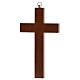 Wooden crucifix with Plexiglas inserts, metal body 15 cm s3