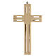 Crucifix ajouré en bois corps métal 15 cm s3