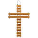 Crucifix bois olivier prière Je crois en Dieu ITA 40 cm s1