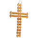 Crucifix bois olivier prière Je crois en Dieu ITA 40 cm s3