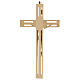Crucifix bois ajouré corps métal 20 cm s3