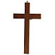 Crucifixo de madeira com inserções de acrílico, corpo de metal 20 cm s3