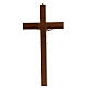 Wooden wall crucifix with metal plexiglas inserts Christ 25 cm s3