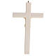 Crucifix frêne verni et Christ coloré s3