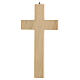 Crucifijo motivo hojas Cristo metal 24 cm s3