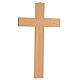 Wall crucifix in walnut and pear wood Christ resin 42 cm s4