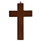 Crucifixo de freixo Cristo de resina pintada à mão 13 cm s4