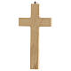 Crucifix décoré bois Christ métal 16,5 cm s4