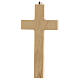 Wood crucifix decorated Christ metal 16.5 cm s4