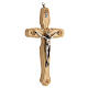 Curcifix Saint Benoît bois Christ métal 18 cm s3