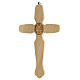 Crucifixo São Bento madeira Cristo metal 18 cm s4