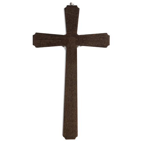 Crucifixo decorações madeira Cristo prateado 29 cm 4