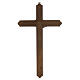 Crocifisso decorazioni legno Cristo argentato 30 cm s3