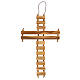 Crucifixo oração do Credo ITA madeira oliveira 22 cm s5