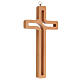 Crucifixo de parede perfurado madeira 20 cm s3