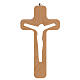 Wood crucifix with cut-out body of Christ 20 cm s1