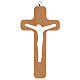 Wood crucifix with cut-out body of Christ 20 cm s4