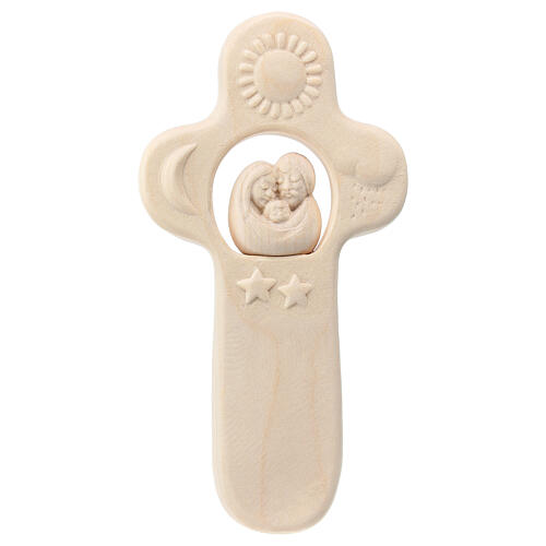 Cross with Holy Family, Val Gardena maple wood 1
