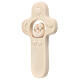 Child cross with Holy Family in natural Val Gardena maple s2