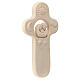 Child cross with Holy Family in natural Val Gardena maple s3