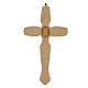 Crucifix bois olivier Jésus métal Saint Benoît 21 cm s4