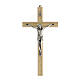 Crucifix plexiglass decoration golden straws 25 cm s1