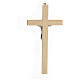 Crucifix décoration plexiglas paillettes dorées 25 cm s4