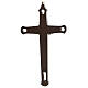 Wall crucifix colored decorations Christ metal dark wood 20 cm s4