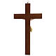 Crucifix frêne Jésus résine bois frêne verni 30 cm s4