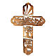 Olivewood crucifix with cut-out scene of the Last Supper 30x20 cm s3