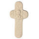 Idee Bimbo cross with angel, Val Gardena maple wood, 15 cm s1