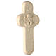 Idee Bimbo cross with angel, Val Gardena maple wood, 15 cm s2