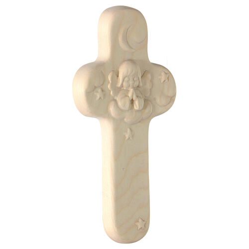 Krzyż 'Pomysły dziecka' drewno klonowe Valgardena z aniołkiem 15 cm 2