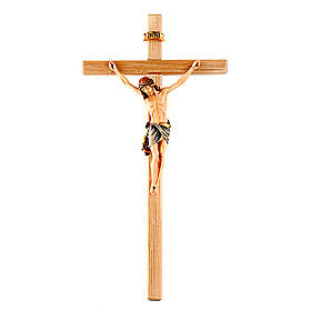 Crucifix peint, croix droite