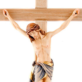 Crucifix peint, croix droite