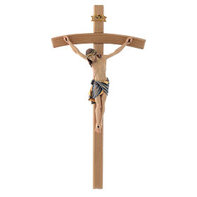 Crucifijo Siena pintado cruz curva