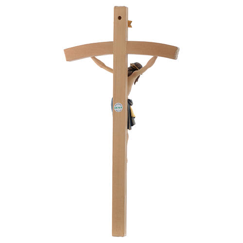 Krucyfiks Siena pomalowany krzyż z wygiętymi ramionami 4