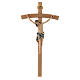 Krucyfiks Siena pomalowany krzyż z wygiętymi ramionami s1