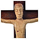 Crucifix in stone on wood H34cm Bethléem s5