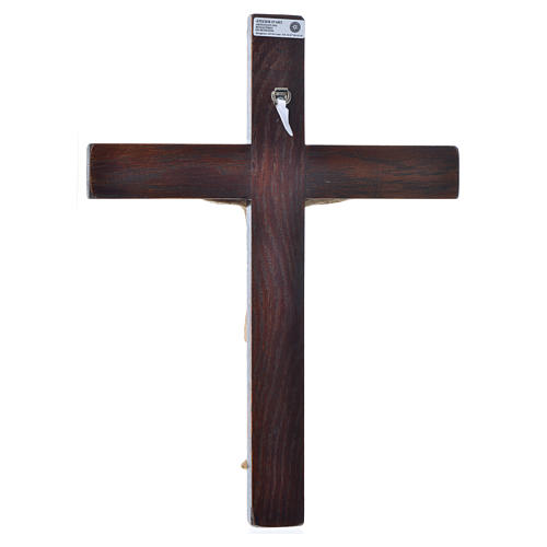 Crucifix en pierre sur bois 34cm Bethléem 4