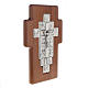 Silver crucifix on wooden cross with Way of the Cross, 14 stations s2