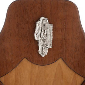 Kreuz aus Mahagoniholz mit versilberten Kruzifix. | Online Verfauf auf