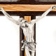 Crucifix in wenge and olive wood, with silver metal s2