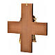 Wooden cross with face of Christ in metal s8