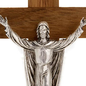 Crucifixos de Madeira: Cristo Ressuscitado cruz madeira de nogueira