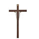 Cristo resucitado, cruz madera de nogal delgado s3